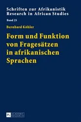 Book cover of Form und Funktion von Fragesaetzen in afrikanischen Sprachen by Unknown