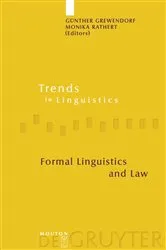 Book cover of Formal Linguistics and Law by Unknown