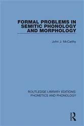 Book cover of Formal Problems in Semitic Phonology and Morphology by John J. McCarthy