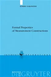 Book cover of Formal Properties of Measurement Constructions by Unknown