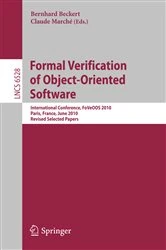 Book cover of Formal Verification of Object-Oriented Software by Bernhard Beckert