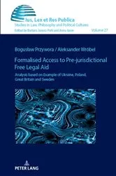 Book cover of Formalised Access to Pre-jurisdictional Free Legal Aid. by Barbara Janusz-Pohl