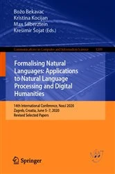 Book cover of Formalising Natural Languages: Applications to Natural Language Processing and Digital Humanities by Božo Bekavac