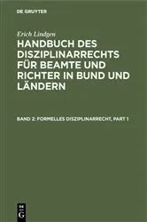 Book cover of Formelles Disziplinarrecht by Unknown