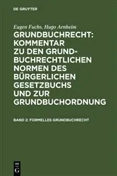 Book cover of Formelles Grundbuchrecht by Eugen Fuchs