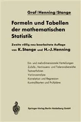 Book cover of Formeln und Tabellen der mathematischen Statistik (2nd ed.) by NA Graf
