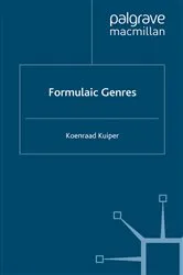 Book cover of Formulaic Genres by K. Kuiper