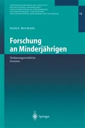 Book cover of Forschung an Minderjährigen by Unknown