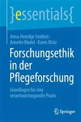 Book cover of Forschungsethik in der Pflegeforschung by Anna-Henrikje Seidlein