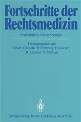 Book cover of Fortschritte der Rechtsmedizin by J. Barz