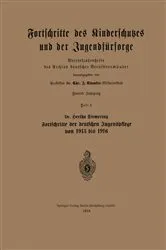 Book cover of Fortschritte des Kinderschutzes und der Jugendfürsorge by Bertha Siemeing