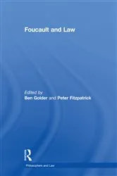 Book cover of Foucault and Law by Ben Golder