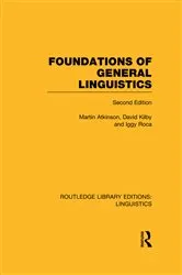 Book cover of Foundations of General Linguistics (RLE Linguistics A: General Linguistics) by Unknown
