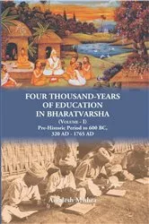 Book cover of Four Thousand Years of Education in Bharatvarsh by Amalesh Kumar Mishra
