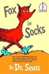 Book cover of Fox in Socks by Dr. Seuss