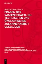 Book cover of Fragen der wissenschaftlich-technischen und ökonomischen Zusammenarbeit UdSSR/DDR by Heinrich Scheel
