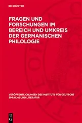 Book cover of Fragen und Forschungen im Bereich und Umkreis der germanischen Philologie by Unknown