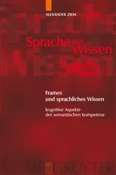 Book cover of Frames und sprachliches Wissen by Alexander Ziem