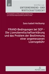 Book cover of FRAND-Bedingungen bei SEP – Die Lizenzbereitschaftserklaerung und das Problem der Bestimmung einer angemessenen Lizenzgebuehr by Unknown