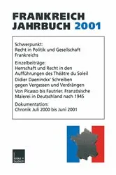 Book cover of Frankreich-Jahrbuch 2001 by Wolfgang Asholt