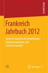 Book cover of Frankreich Jahrbuch 2012 by Deutsch-Französisches Institut