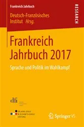 Book cover of Frankreich Jahrbuch 2017 by Deutsch-Französisches Institut