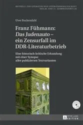 Book cover of Franz Fuehmann: «Das Judenauto» – ein Zensurfall im DDR-Literaturbetrieb by Hans-Edwin Friedrich