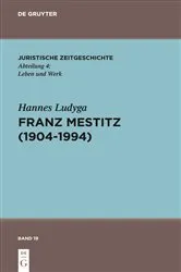 Book cover of Franz Mestitz (1904–1994) by Unknown