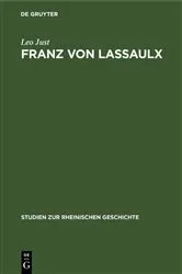 Book cover of Franz von Lassaulx by Leo Just