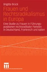 Book cover of Frauen und Rechtsradikalismus in Europa by Brigitte Brück