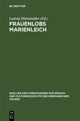 Book cover of Frauenlobs Marienleich by Ludwig Pfannmüller