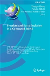 Book cover of Freedom and Social Inclusion in a Connected World by Yingqin Zheng