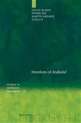 Book cover of Freedom of Analysis? by Unknown