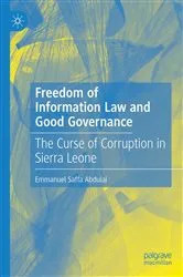 Book cover of Freedom of Information Law and Good Governance by Emmanuel Saffa Abdulai
