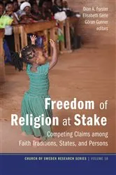 Book cover of Freedom of Religion at Stake by Dion A. Forster