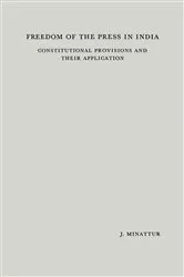 Book cover of Freedom of the Press in India by Unknown
