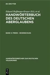 Book cover of Freen - Hexenschuss by Eduard Hoffmann-Krayer
