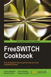 Book cover of FreeSWITCH Cookbook by Anthony Minessale