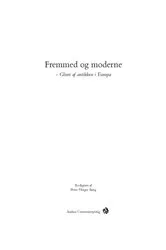 Book cover of Fremmed og moderne by Peter Fibiger Bang