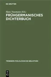 Book cover of Frühgermanisches Dichterbuch by Hans Naumann