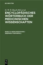 Book cover of Frühlingsadonis - Gebärmuttervorfall by D. W. H. Busch