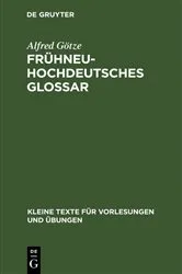 Book cover of Frühneuhochdeutsches Glossar (2nd ed.) by Unknown