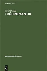 Book cover of Frühromantik by Ernst Behler