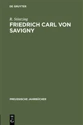 Book cover of Friedrich Carl von Savigny by Unknown