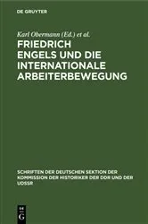 Book cover of Friedrich Engels und die internationale Arbeiterbewegung by Karl Obermann