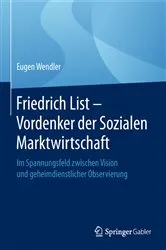 Book cover of Friedrich List - Vordenker der Sozialen Marktwirtschaft by Unknown