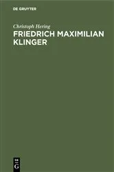 Book cover of Friedrich Maximilian Klinger by Christoph Hering