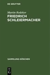 Book cover of Friedrich Schleiermacher by Martin Redeker