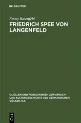 Book cover of Friedrich Spee von Langenfeld by Emmy Rosenfeld