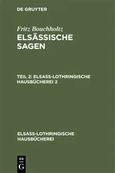 Book cover of Fritz Bouchholtz: Elsässische Sagen. Teil 2 by Fritz Bouchholtz